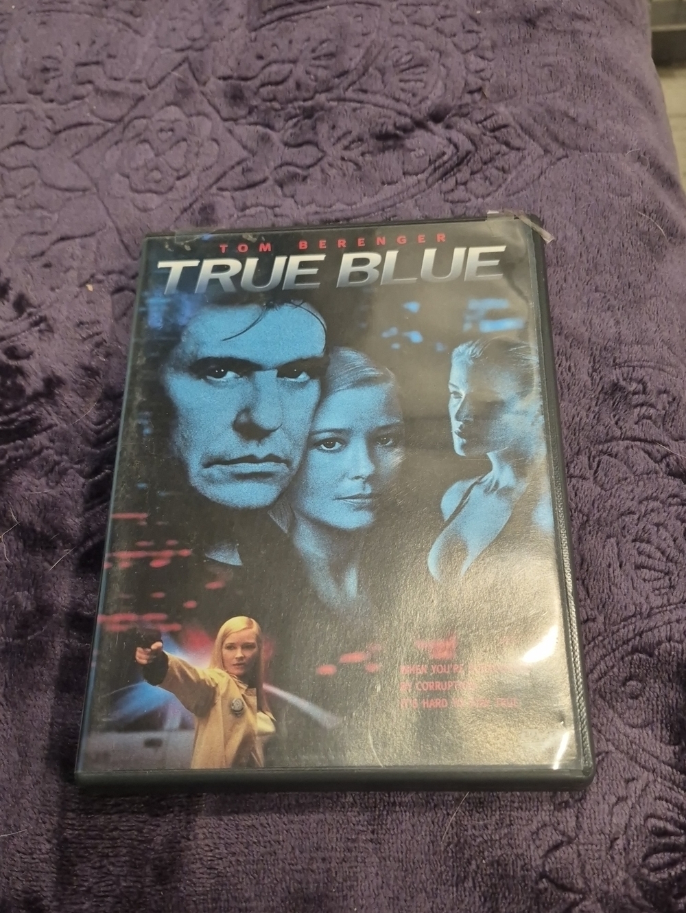 True Blue DVD — Movie Cover in Blue and Black